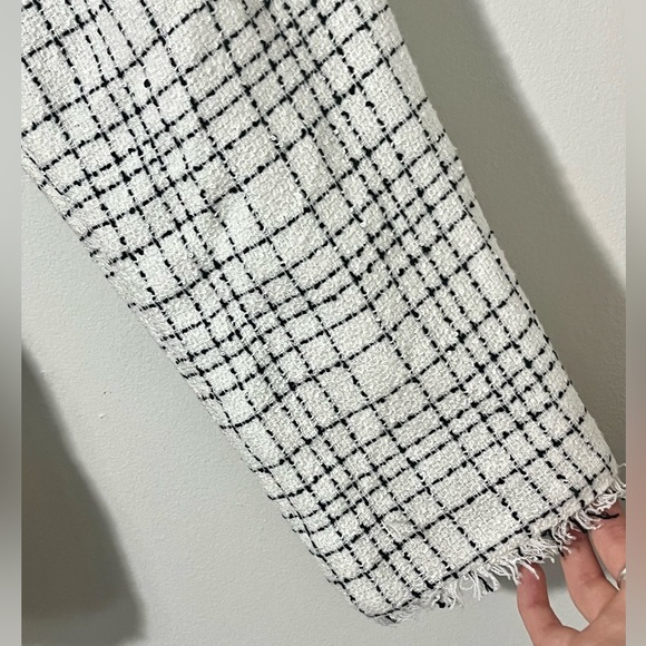 NWT Eloquii Plus Size White Houndstooth Blazer Coat size 24 Business Casual - Picture 5 of 6